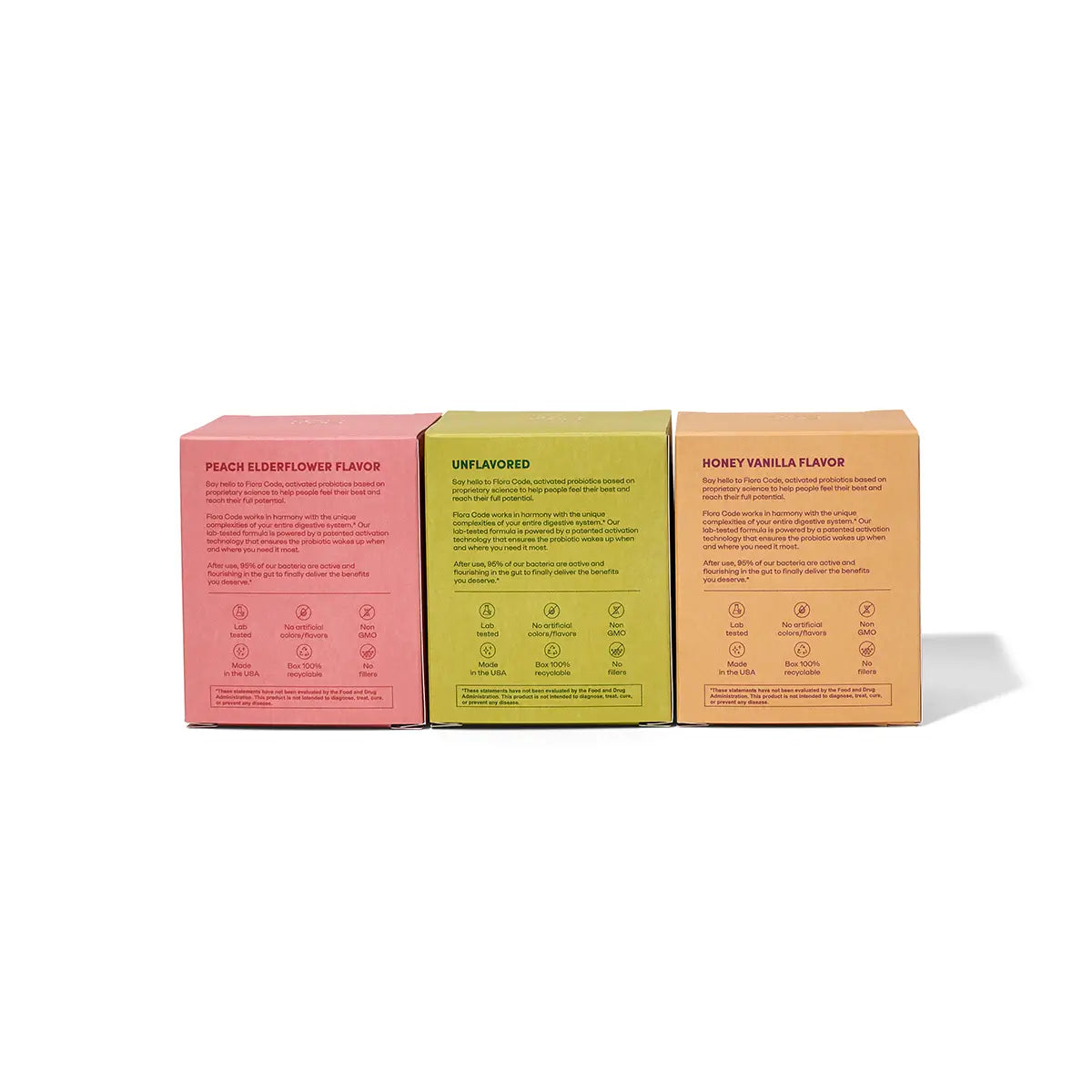 Flora Code Probiotic Powder Flavors