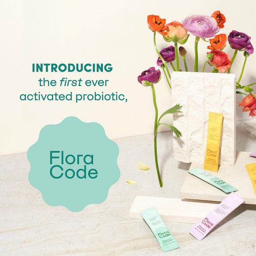 flora code activated probiotic graphic