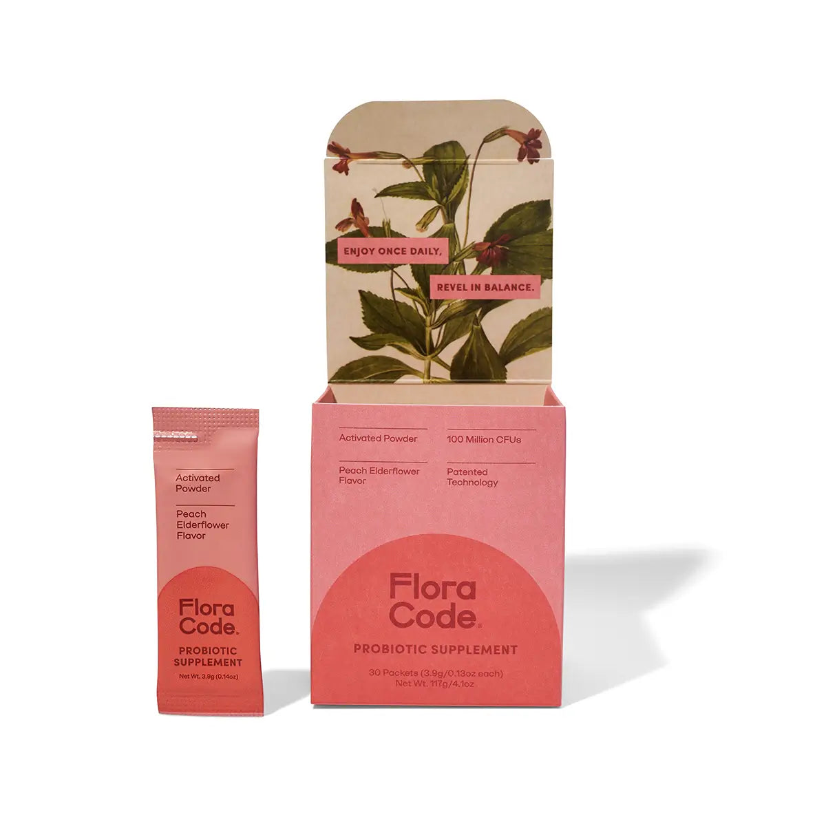 Probiotic Supplements in Peach Elderflower Flavor