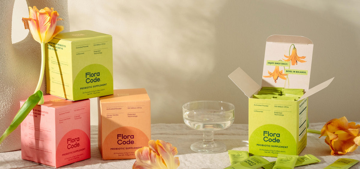Support Gut Health with Activated Probiotic Powders • Flora Code